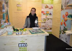 Tanja van Adrichem stond donderdagmiddag voor Eco Warehouse op de beurs. "We hebben al veel goede contacten opgedaan."